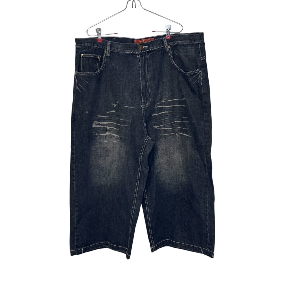 Roadblock Men's Shorts Vtg Y2K Baggy Hip Hop Streetwear Old School Denim Gray 40